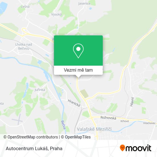 Autocentrum Lukáš mapa