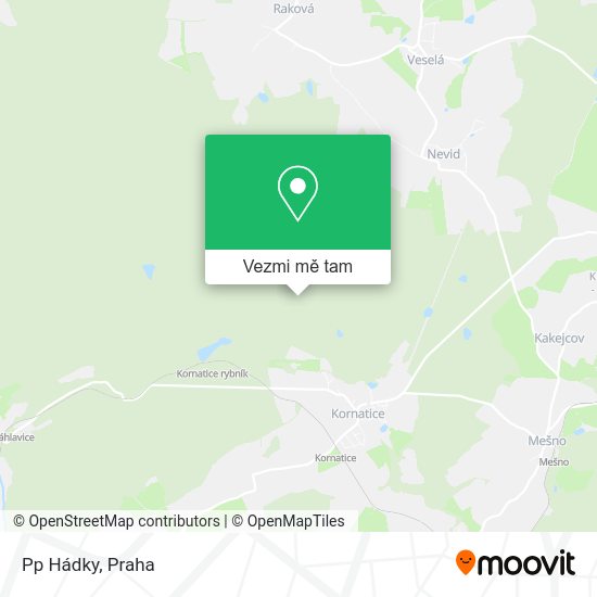 Pp Hádky mapa