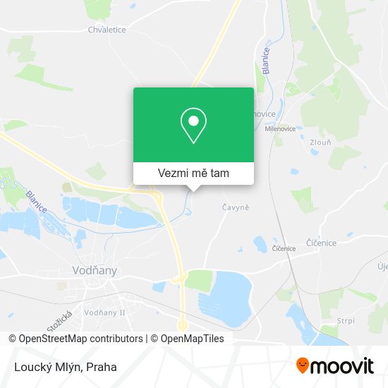 Loucký Mlýn mapa