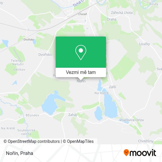 Nořín mapa