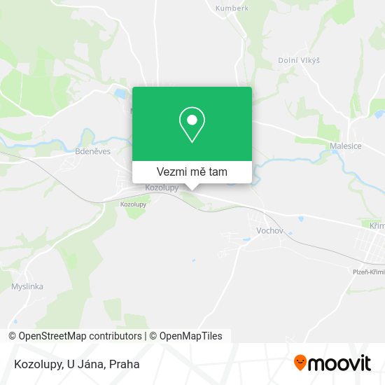 Kozolupy, U Jána mapa