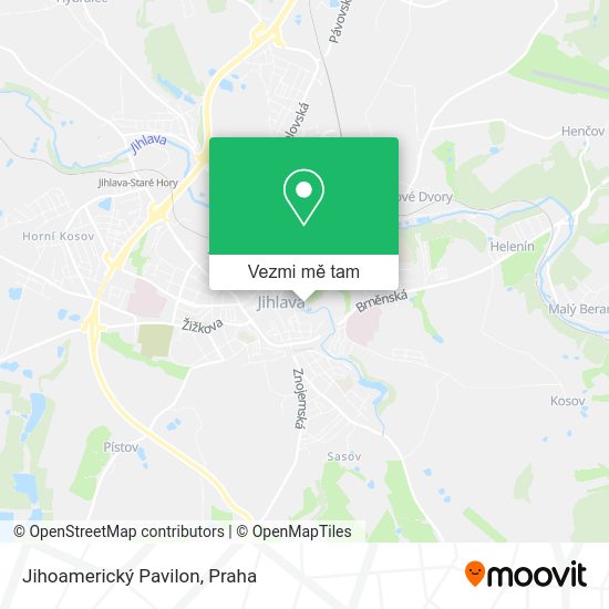 Jihoamerický Pavilon mapa