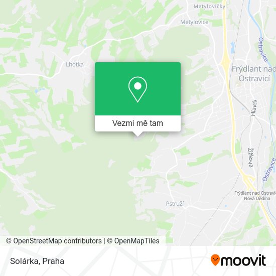 Solárka mapa
