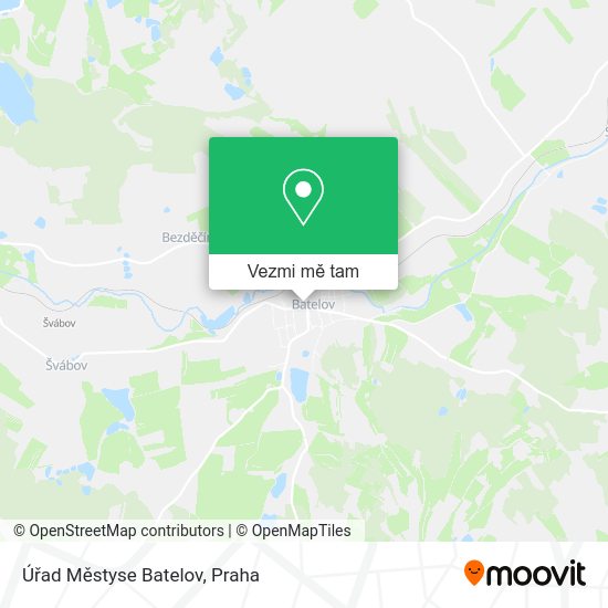 Úřad Městyse Batelov mapa