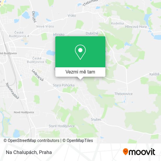 Na Chalupách mapa