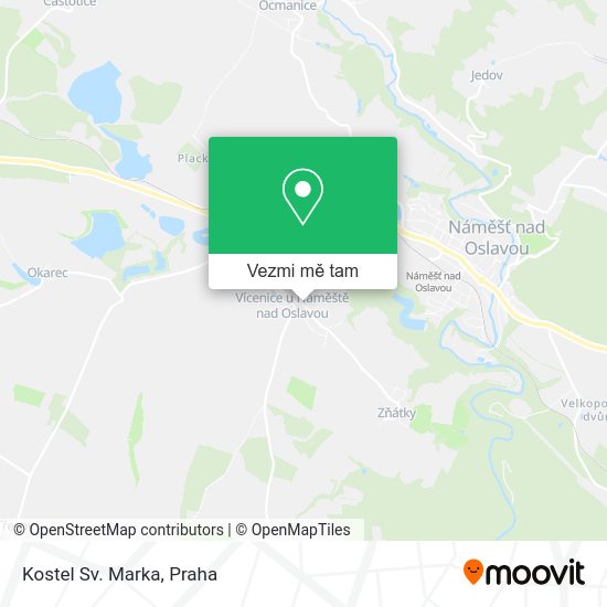 Kostel Sv. Marka mapa
