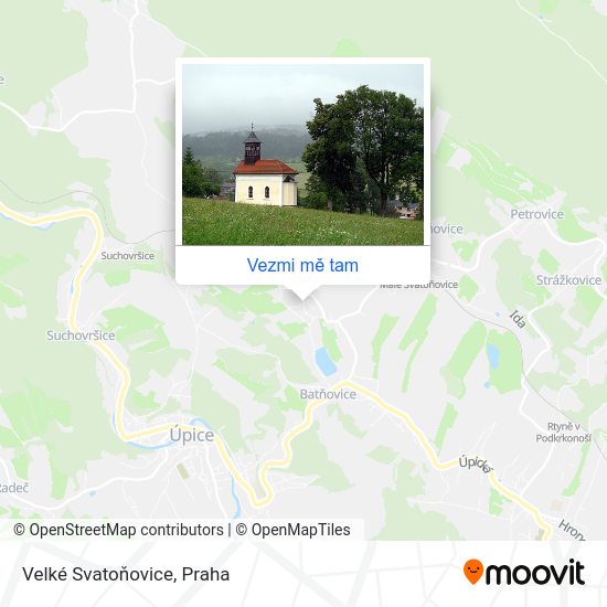 Velké Svatoňovice mapa