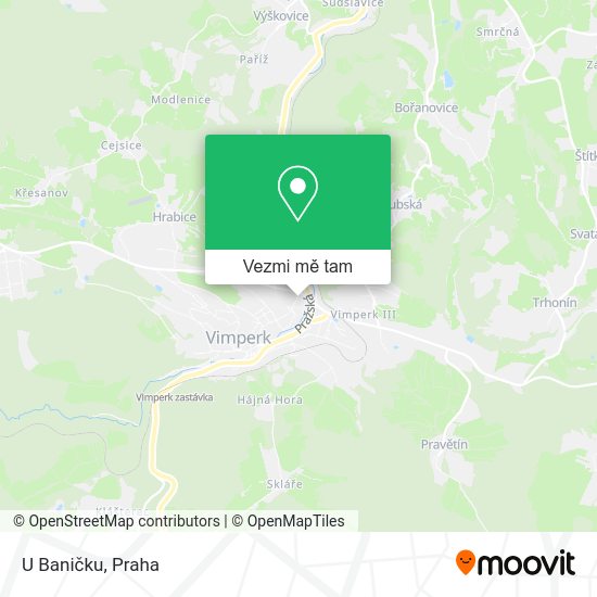 U Baničku mapa
