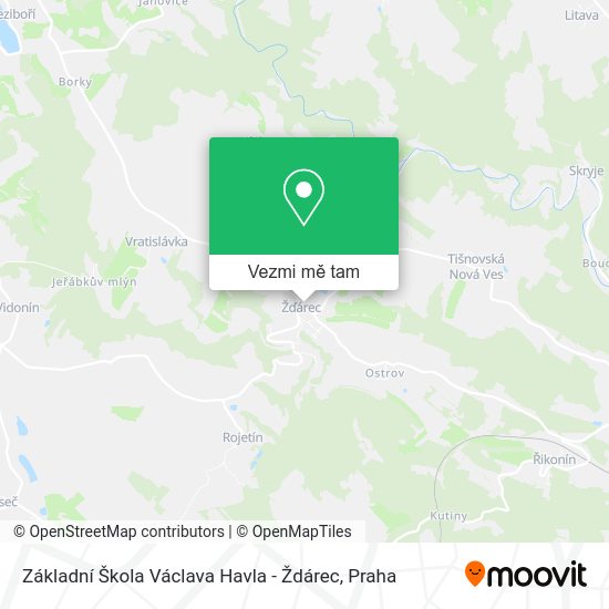 Základní Škola Václava Havla - Ždárec mapa