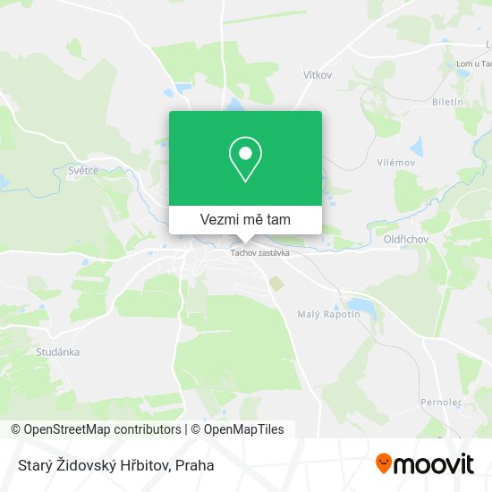 Starý Židovský Hřbitov mapa