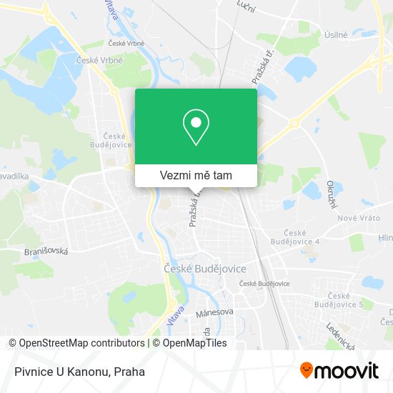 Pivnice U Kanonu mapa