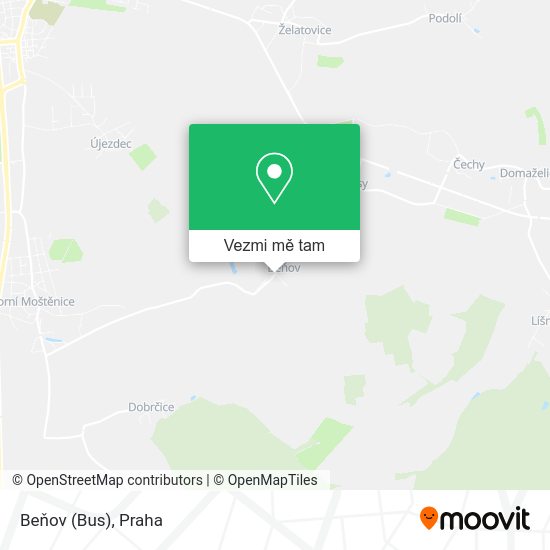 Beňov (Bus) mapa