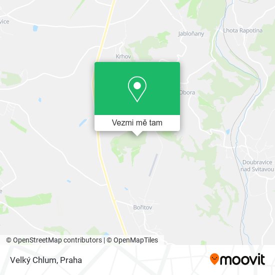Velký Chlum mapa