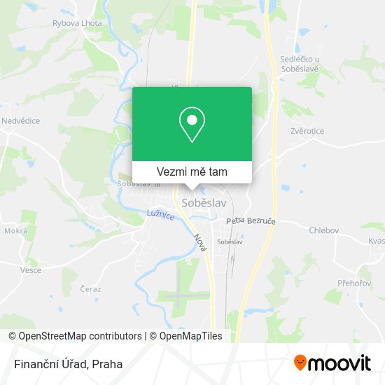 Finanční Úřad mapa