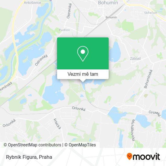 Rybník Figura mapa