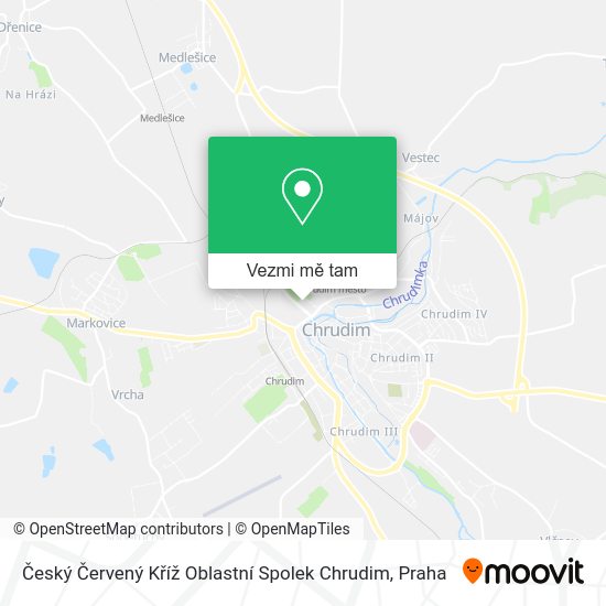 Český Červený Kříž Oblastní Spolek Chrudim mapa