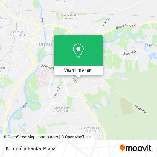 Komerční Banka mapa