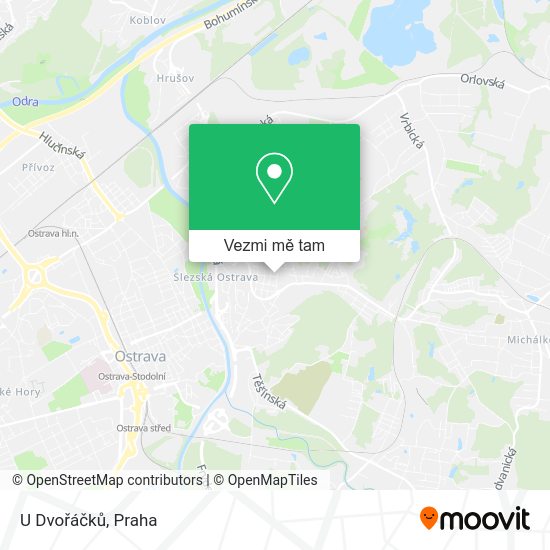 U Dvořáčků mapa