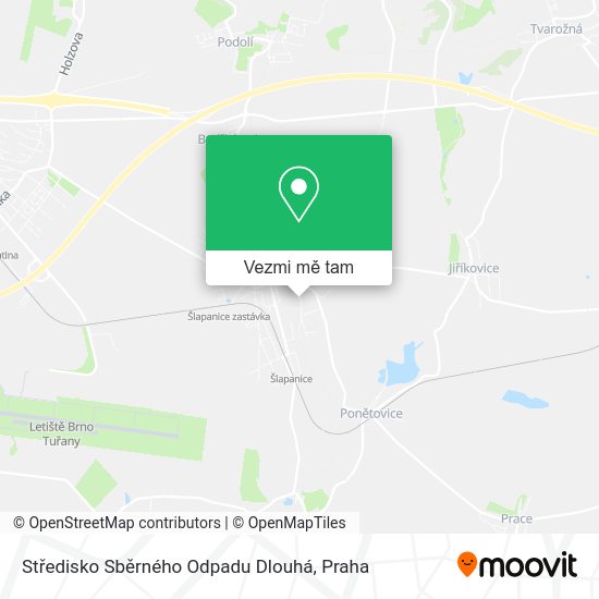 Středisko Sběrného Odpadu Dlouhá mapa