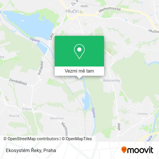 Ekosystém Řeky mapa