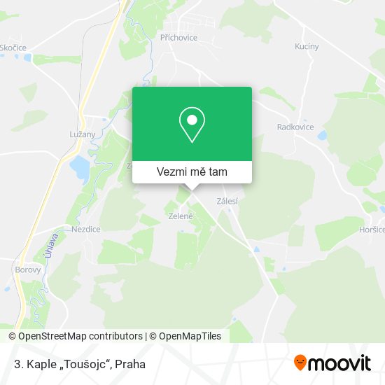 3. Kaple „Toušojc“ mapa
