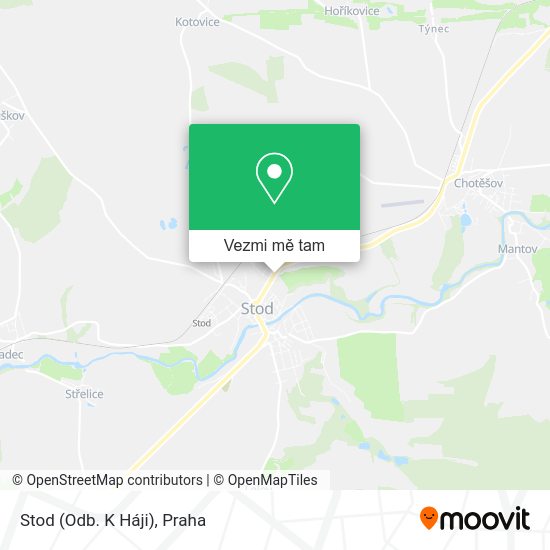 Stod (Odb. K Háji) mapa