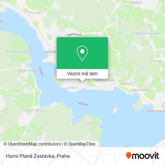 Horní Planá Zastávka mapa