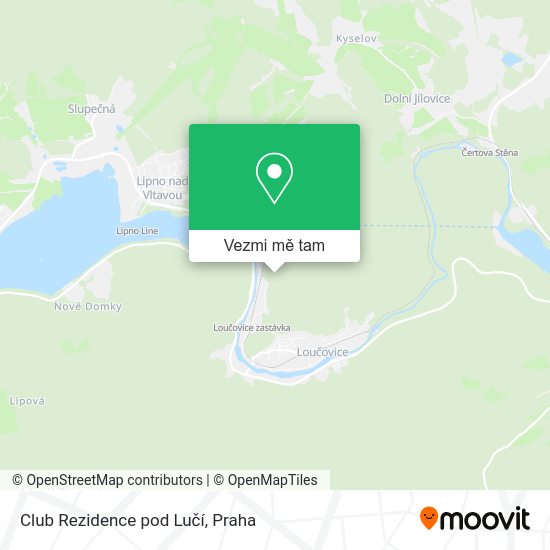 Club Rezidence pod Lučí mapa