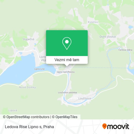 Ledova Rise Lipno s mapa