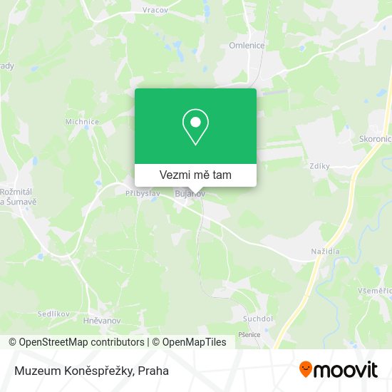 Muzeum Koněspřežky mapa