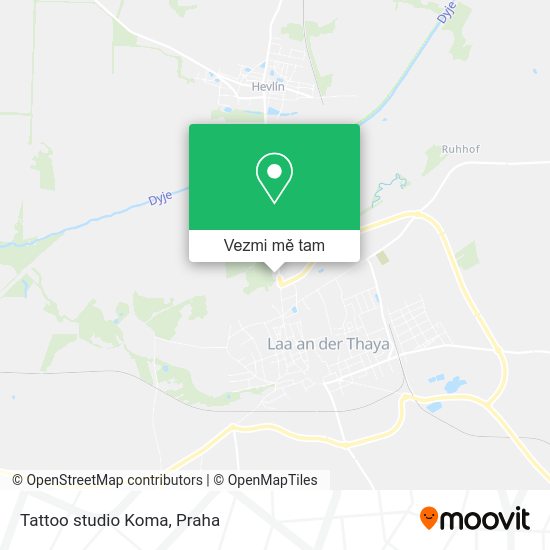 Tattoo studio Koma mapa