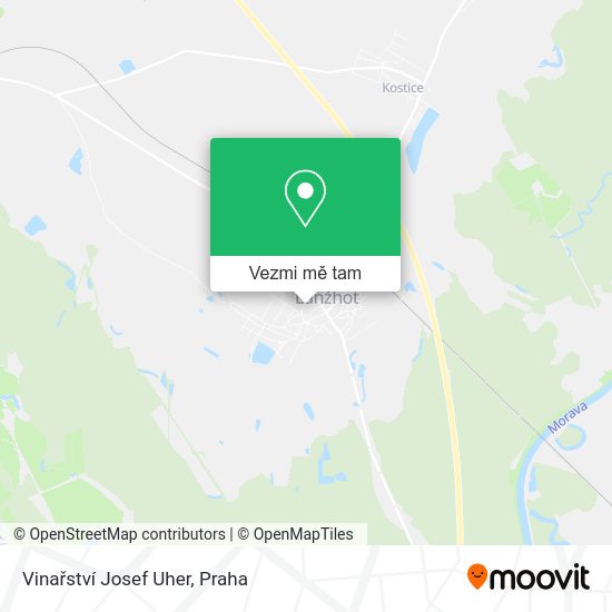 Vinařství Josef Uher mapa