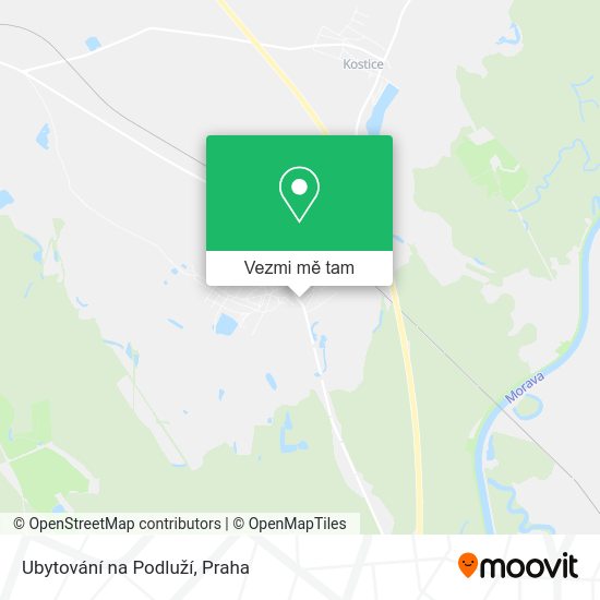 Ubytování na Podluží mapa