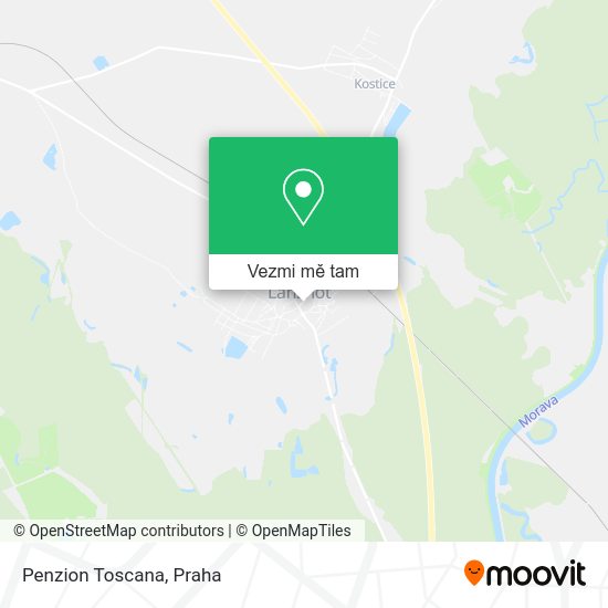 Penzion Toscana mapa
