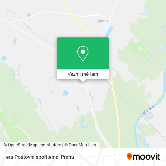 era-Poštovní spořitelna mapa