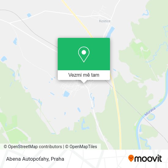 Abena Autopoťahy mapa