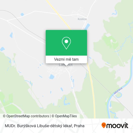 MUDr. Burýšková Libuše-dětský lékař mapa