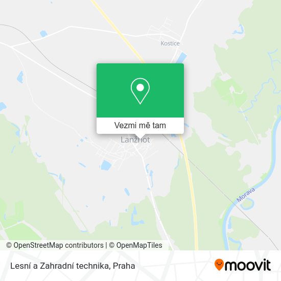 Lesní a Zahradní technika mapa