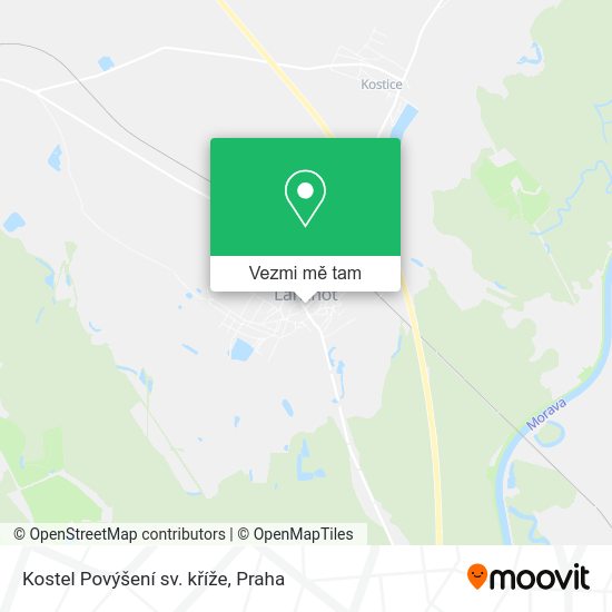 Kostel Povýšení sv. kříže mapa
