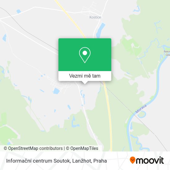 Informační centrum Soutok, Lanžhot mapa