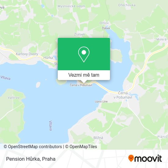 Pension Hůrka mapa