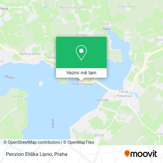 Penzion Eliška Lipno mapa
