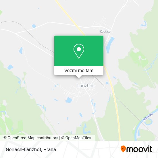 Gerlach-Lanzhot mapa