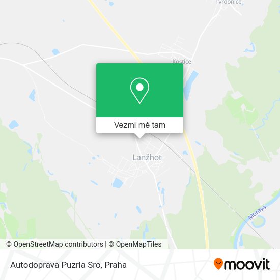 Autodoprava Puzrla Sro mapa