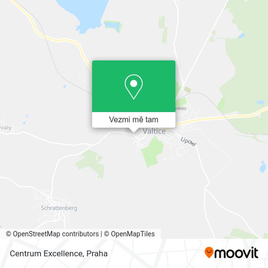 Centrum Excellence mapa