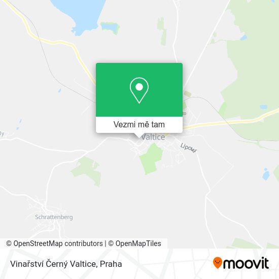 Vinařství Černý Valtice mapa