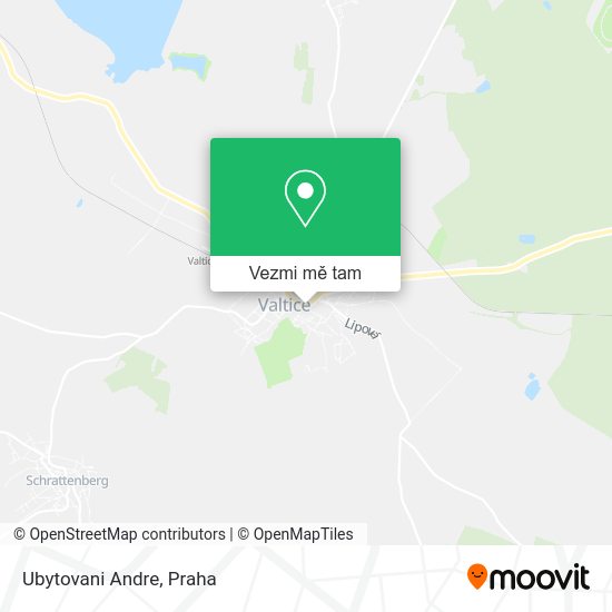 Ubytovani Andre mapa