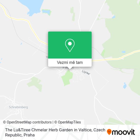 The Lu&Tiree Chmelar Herb Garden in Valtice, Czech Republic mapa