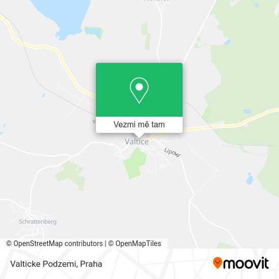 Valticke Podzemi mapa
