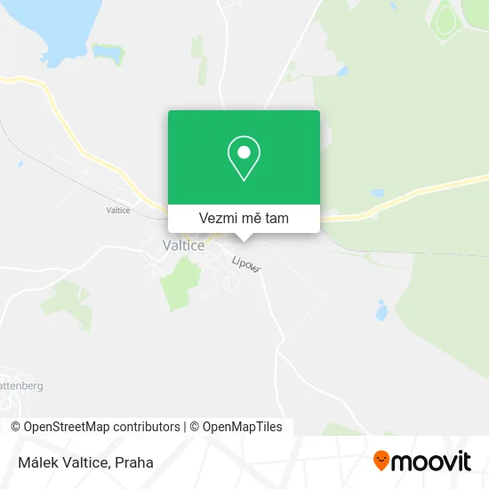 Málek Valtice mapa